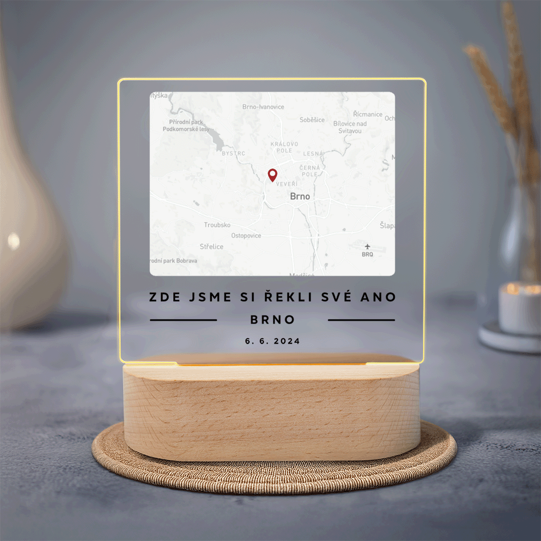 MYLAMP - Lampa s mapou