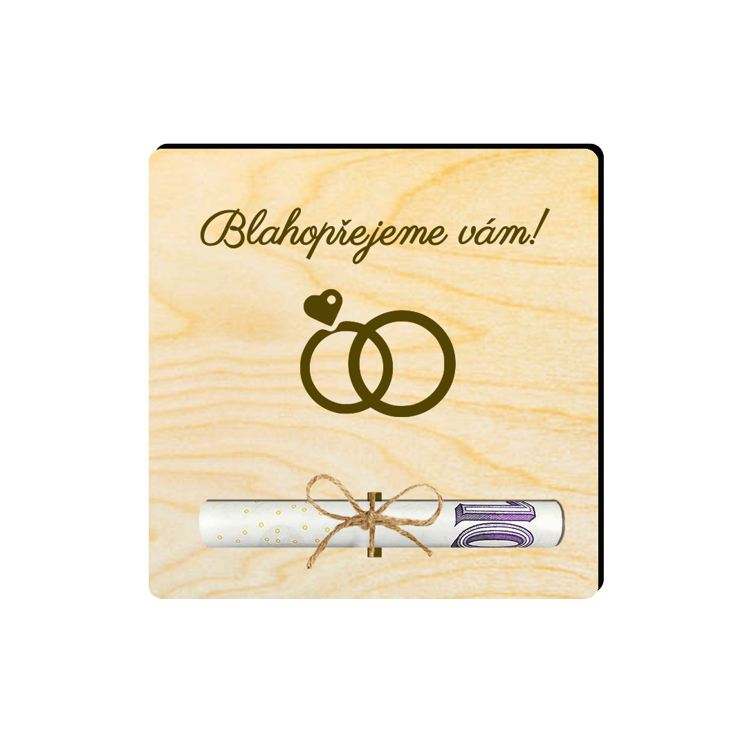 Desky na peníze - Na svatbu IV