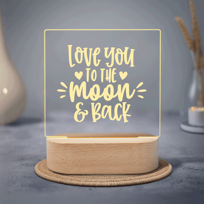 NÁHRADNÍ SKLO - Love you to the moon and back